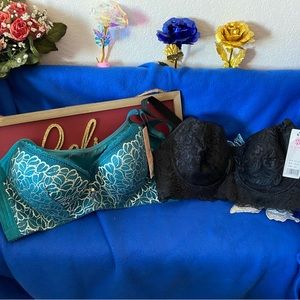 New Gorgeous 36B Green or 34B Black Bra your choice!(#638)